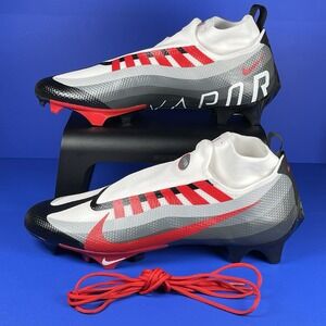 Nike Vapor Edge 360 Pro TB Men's 14 Black Red Football Cleats DV0778-001